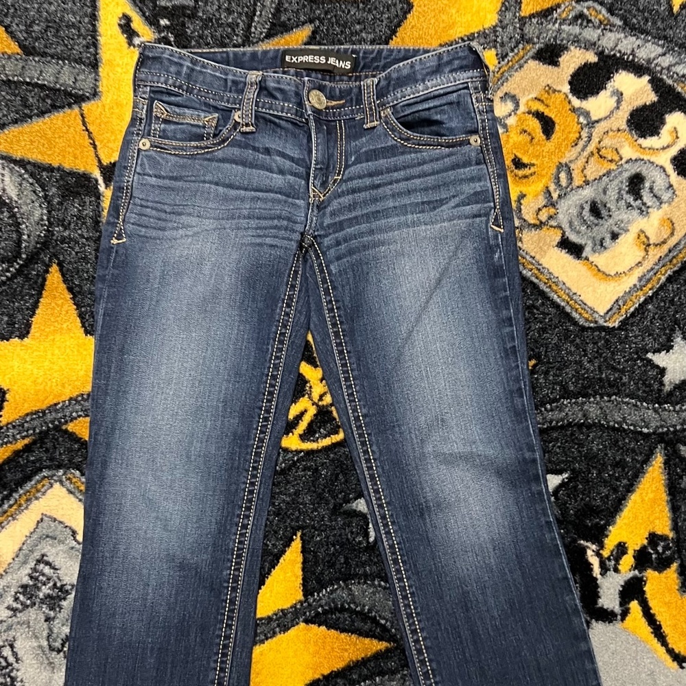 Express Skinny Ankle Jeans 0S